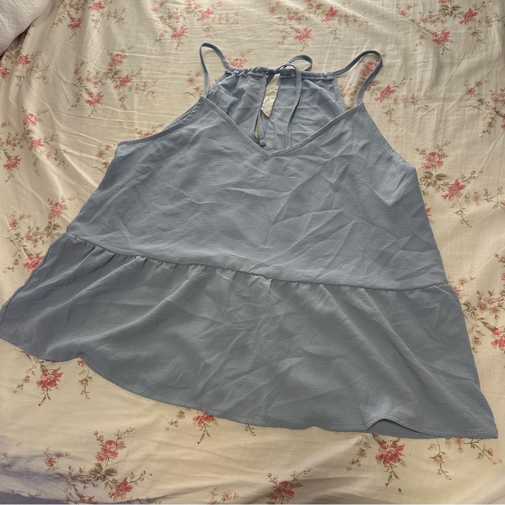 Hippie Rose Sky Blue Camisole Top